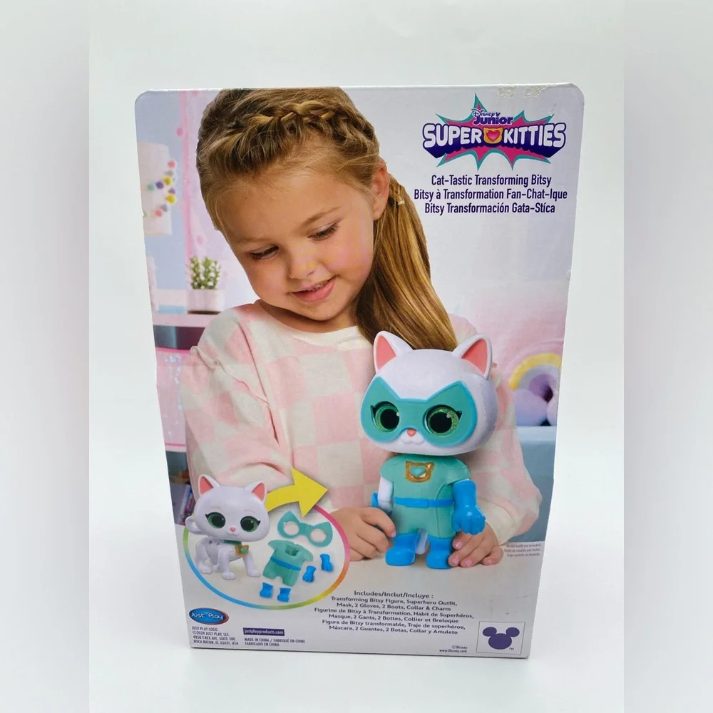 Cat-Tastic Transforming Bitsy Interactive Figure 8” Lights and Sounds 9 Pcs